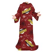 Big Bang Theory Bazinga! All Over Snuggler Blanket